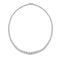AITCHES - Collier tennis dégradé Disco en or blanc 18K diamants