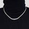 AITCHES - Collier tennis dégradé Disco en or blanc 18K diamants