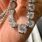 AITCHES - Collier tennis dégradé Disco en or blanc 18K diamants
