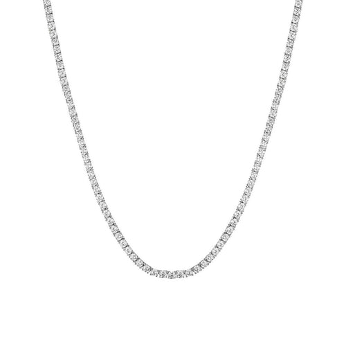 AITCHES - Collier tennis Embrace en or blanc 18K et diamants