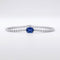 AITCHES - Bracelet tennis en or blanc 18K avec saphir et diamants