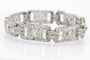 Art Déco - Bracelet en platine et diamants taille ancienne