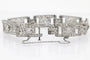 Art Déco - Bracelet en platine et diamants taille ancienne