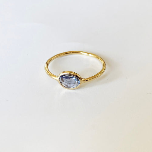 AITCHES - Bague Love More en or 18K saphir bleu