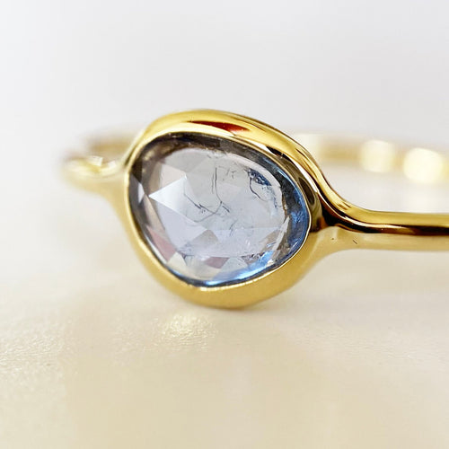 AITCHES - Bague Love More en or 18K saphir bleu
