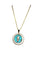 Messika - Collier Lucky Move en or jaune 750 millièmes et turquoise