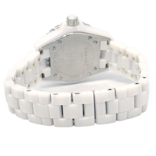 Montre Chanel J12 - Montre quartz en céramique et acier avec diamants 58 Facettes kgizel3xi7