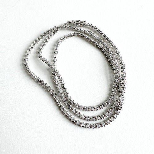 AITCHES - Bracelet tennis en or blanc 18K et diamants