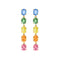 AITCHES - Boucles d'oreilles saphirs arc-en-ciel en or 18K