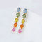 AITCHES - Boucles d'oreilles saphirs arc-en-ciel en or 18K
