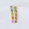 AITCHES - Boucles d'oreilles saphirs arc-en-ciel en or 18K