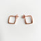 Boucles d'oreilles Jullie - Boucles d'oreilles carrées 58 Facettes SER1002RG