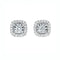 AITCHES - Boucles d'oreilles puces Embrace halo diamants en or blanc 18K