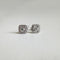 AITCHES - Boucles d'oreilles puces Embrace halo diamants en or blanc 18K