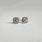 Boucles d'oreilles AITCHES - Boucles d'oreilles puces Embrace halo diamants en or blanc 18K 58 Facettes GER1354WG