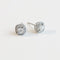 Boucles d'oreilles AITCHES - Boucles d'oreilles puces Embrace halo diamants en or blanc 18K 58 Facettes GER1354WG