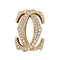 Broche Broche Cartier, "Double C", or jaune, diamants. 58 Facettes 35457