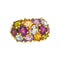 Bague 55 Bague  Cocktail Or jaune Grenat, Aigue-marine, Péridot 58 Facettes 5560099CN