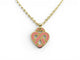 Collier pendentif POIRAY coeur entrelace pm en or rose 18k +chaine 9k boite 58 Facettes 274664