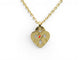 Collier pendentif POIRAY coeur entrelace pm en or rose 18k +chaine 9k boite 58 Facettes 274664