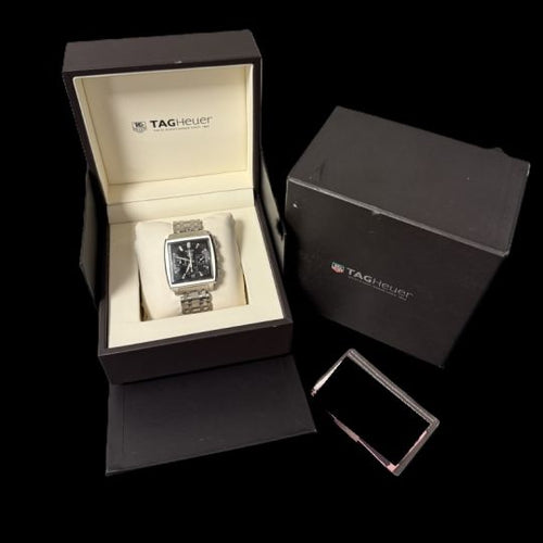 Montre TAG Heuer Monaco - Montre chronographe en acier 58 Facettes MT46536