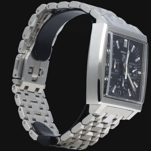 Montre TAG Heuer Monaco - Montre chronographe en acier 58 Facettes MT46536