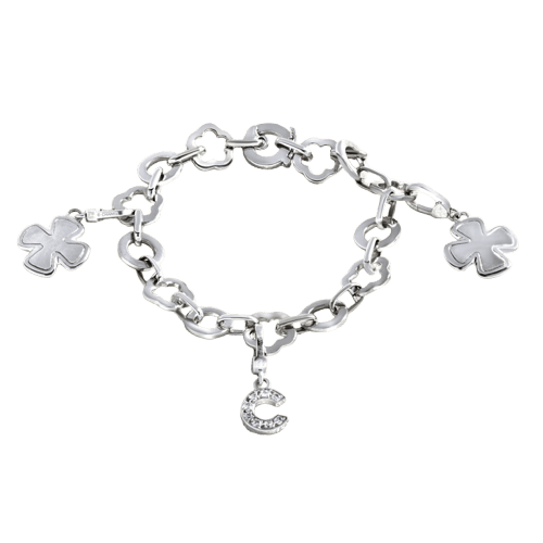 Bracelet CHANEL - Bracelet avec charms en or gris et diamants 58 Facettes OC-62100140