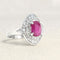 Bague 60 Bague Or blanc, Rubis et Diamants 58 Facettes 61600016