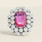 Bague 53 Bague Or blanc, Rubis de Birmanie et Diamants 58 Facettes 61100139