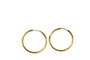 Boucles d'oreilles Créoles 3 cm en or jaune 18 carats 58 Facettes 3740