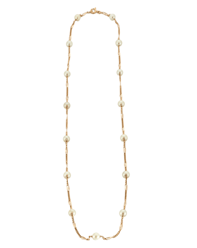 Collier Collier - Chaîne maille Figaro en or jaune perles de culture 58 Facettes BO/230031 RIV