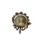 Broche portrait en argent et perles 58 Facettes BO/230040
