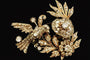 Pendentif Broche-pendentif austro-hongroise en or rose et diamants 58 Facettes
