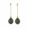 Boucles d'oreilles Boucles d’oreilles gouttes en or jaune 18 carats, saphirs et diamants 58 Facettes BO161