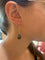 Boucles d'oreilles Boucles d’oreilles gouttes en or jaune 18 carats, saphirs et diamants 58 Facettes BO161