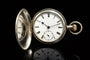 Montre Montre de poche anglaise œil-de-bœuf en argent 58 Facettes