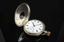 Montre Montre de poche anglaise œil-de-bœuf en argent 58 Facettes