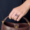 Bague 54 Poiray - Bague Fille Antique en or blanc diamants et améthyste 58 Facettes BO/250029