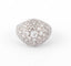 Bague Bague dôme en platine et diamants 58 Facettes