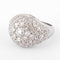 Bague Bague dôme en platine et diamants 58 Facettes