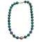 Collier Collier en malachite et lapis-lazuli 58 Facettes COV99