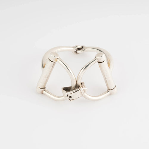 Bracelet Hermès Mors - Bracelet articulé en argent 58 Facettes 1