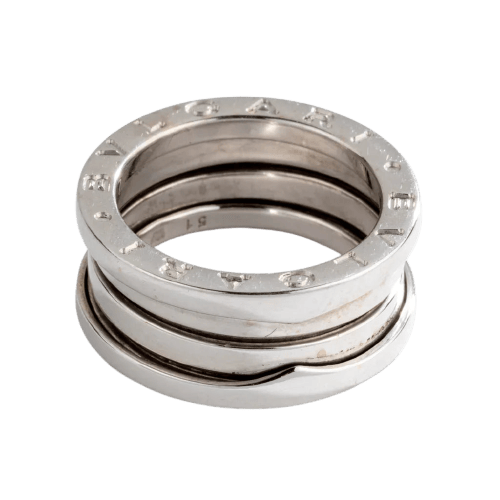 Bague 56 Bvlgari B.Zero1 - Bague moyen modèle en or gris 58 Facettes