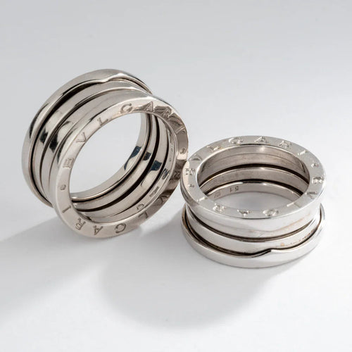 Bague 56 Bvlgari B.Zero1 - Bague moyen modèle en or gris 58 Facettes