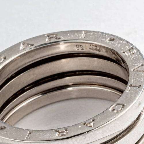 Bague 56 Bvlgari B.Zero1 - Bague moyen modèle en or gris 58 Facettes