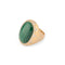Bague 54 Bague en or jaune brossé, malachite et diamants 58 Facettes 1