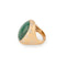 Bague 54 Bague en or jaune brossé, malachite et diamants 58 Facettes 1