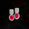 Boucles d'oreilles OOAK - Boucles d'oreilles en or blanc 18K, rubis et diamants 58 Facettes GER1014RD