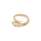 Bague 56 Bague serpent tubogas en or jaune et diamants taille ancienne 58 Facettes 1