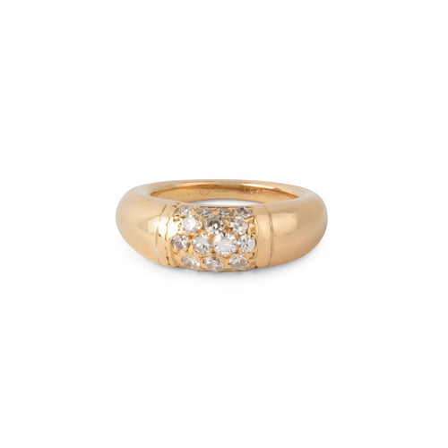 Bague 48.5 Van Cleef & Arpels Philippine - Bague en or jaune et diamants 58 Facettes 1